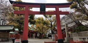 御霊神社桜和装結婚式