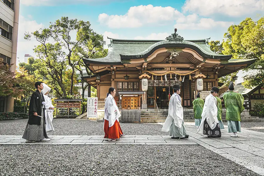 坐摩神社 参進